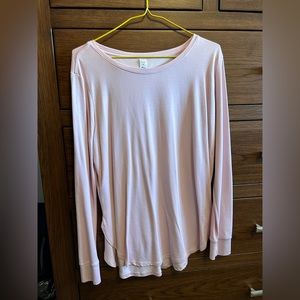 Zyia Active Pink Perfect Slit Swoop long sleeve T